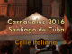 Italia presente en el carnaval santiaguero