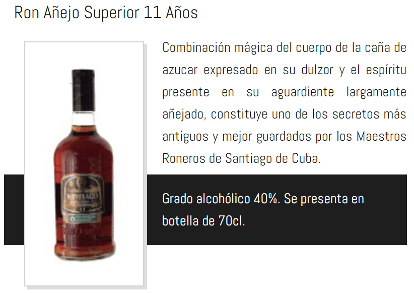 Ron Santiago de Cuba, elixir de dioses