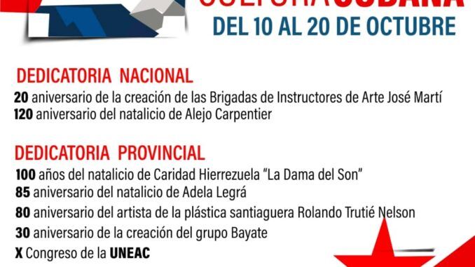 9 años de nuestro nacimiento en el Día de la Cultura